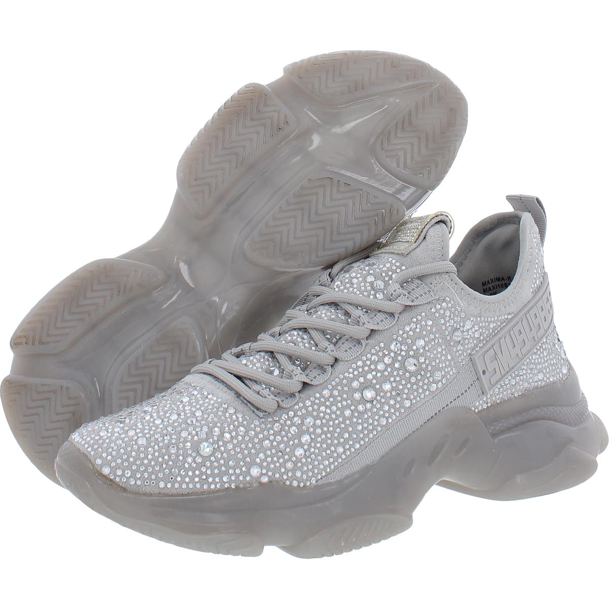 Maxima Womens Embellished Low Top Casual and Fashion Sneakers