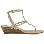 Madge Womens T Strap Ankle Wedge Sandals