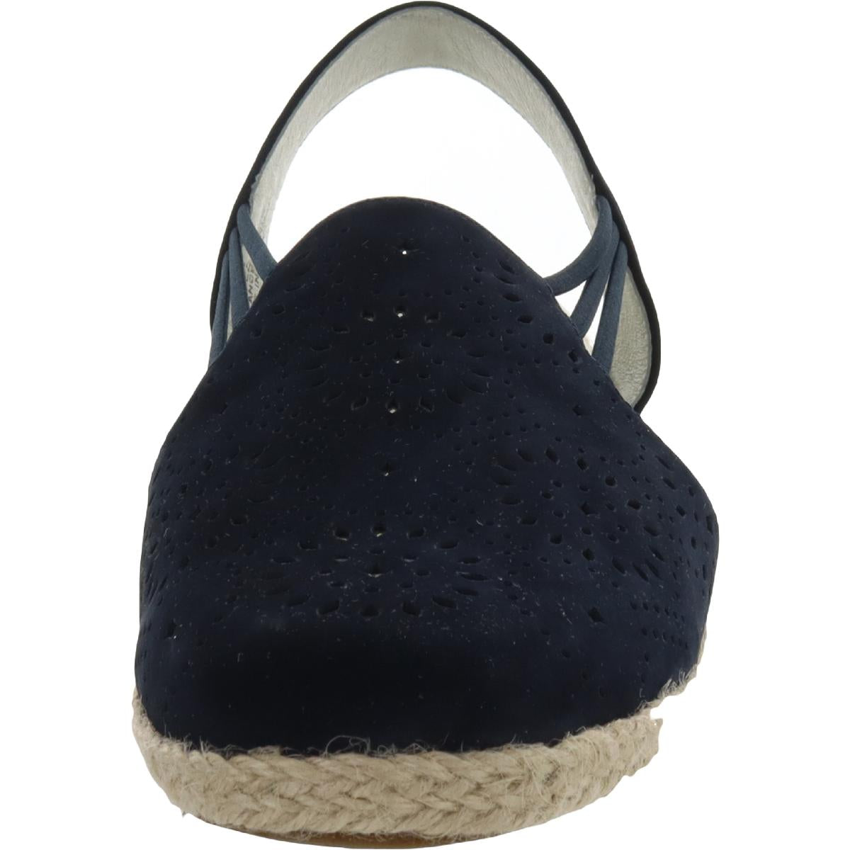 Zena Womens Laser Cut Slip On Espadrilles