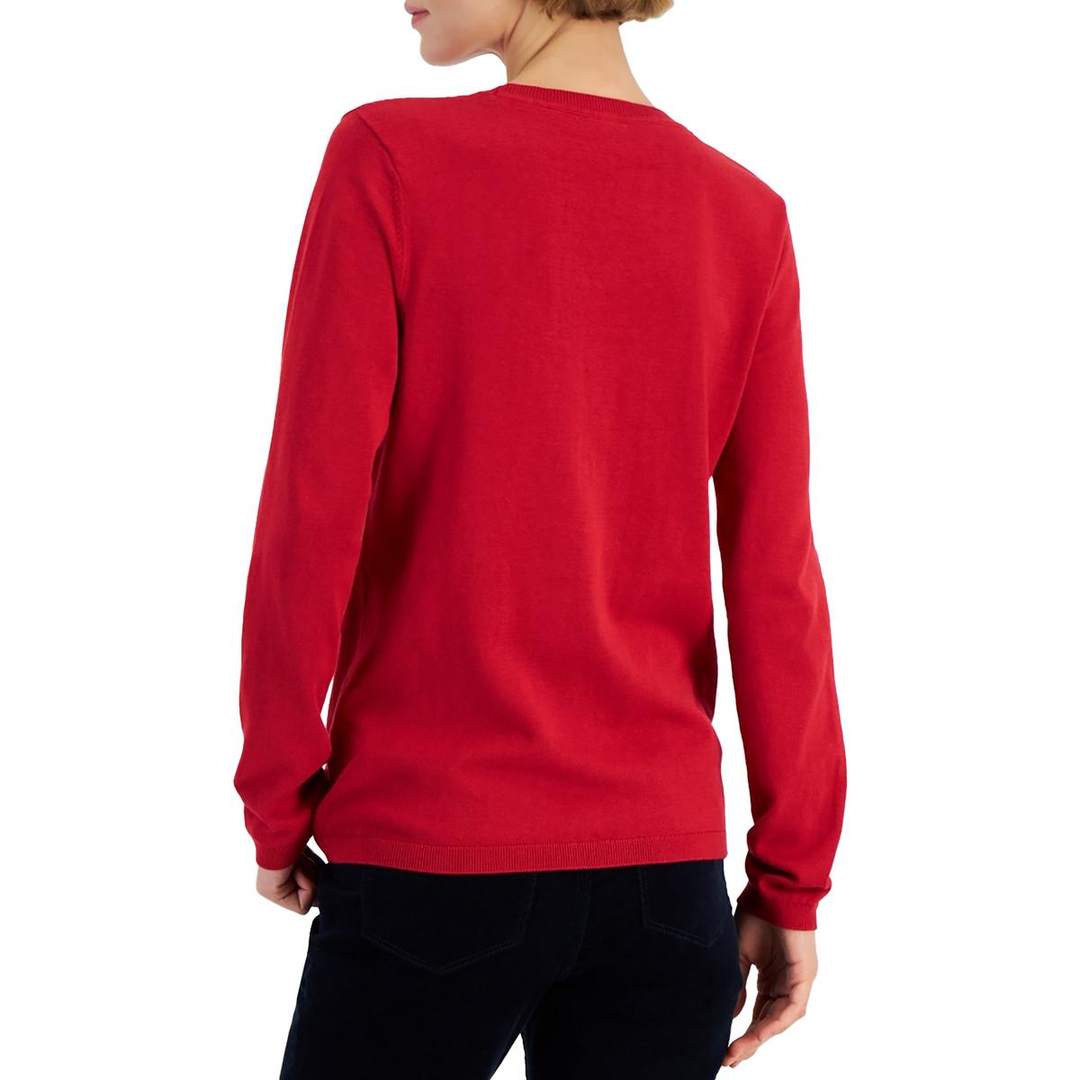 Ornament Womens Graphic Cotton Christmas Sweater