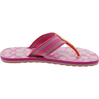 Zoe Webbed Womens Thong Slip On Flip-Flops