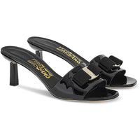 Glo 55 Womens Patent Embellished Heels Black Patent