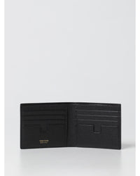 Tom Ford Leather Bifold Wallet Men Black