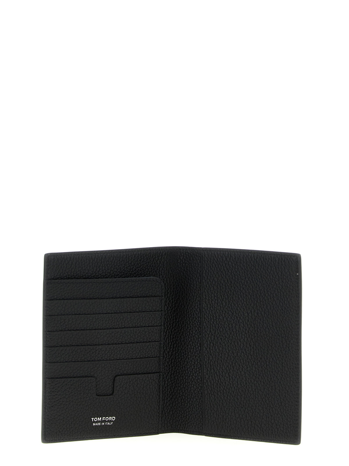 Tom Ford Men Hammered Leather Passport Holder