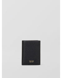 Tom Ford Leather Bifold Wallet Men Black