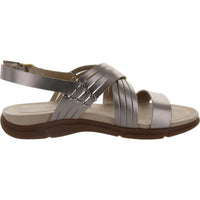 Marlis Womens Leather Padded Sole Slingback Sandals