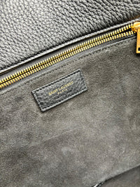 YSL LE 5 A 7 BEA IN GRAINED DEER LEATHER 763435 - BLACK