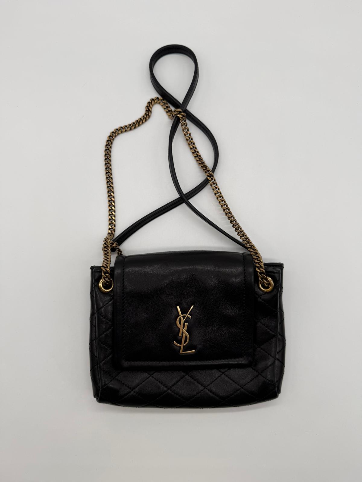 YSL MINI NOLITA IN LAMBSKIN 6727381 - BLACK Small