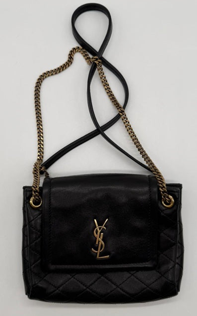YSL MINI NOLITA IN LAMBSKIN 6727381 - BLACK Small