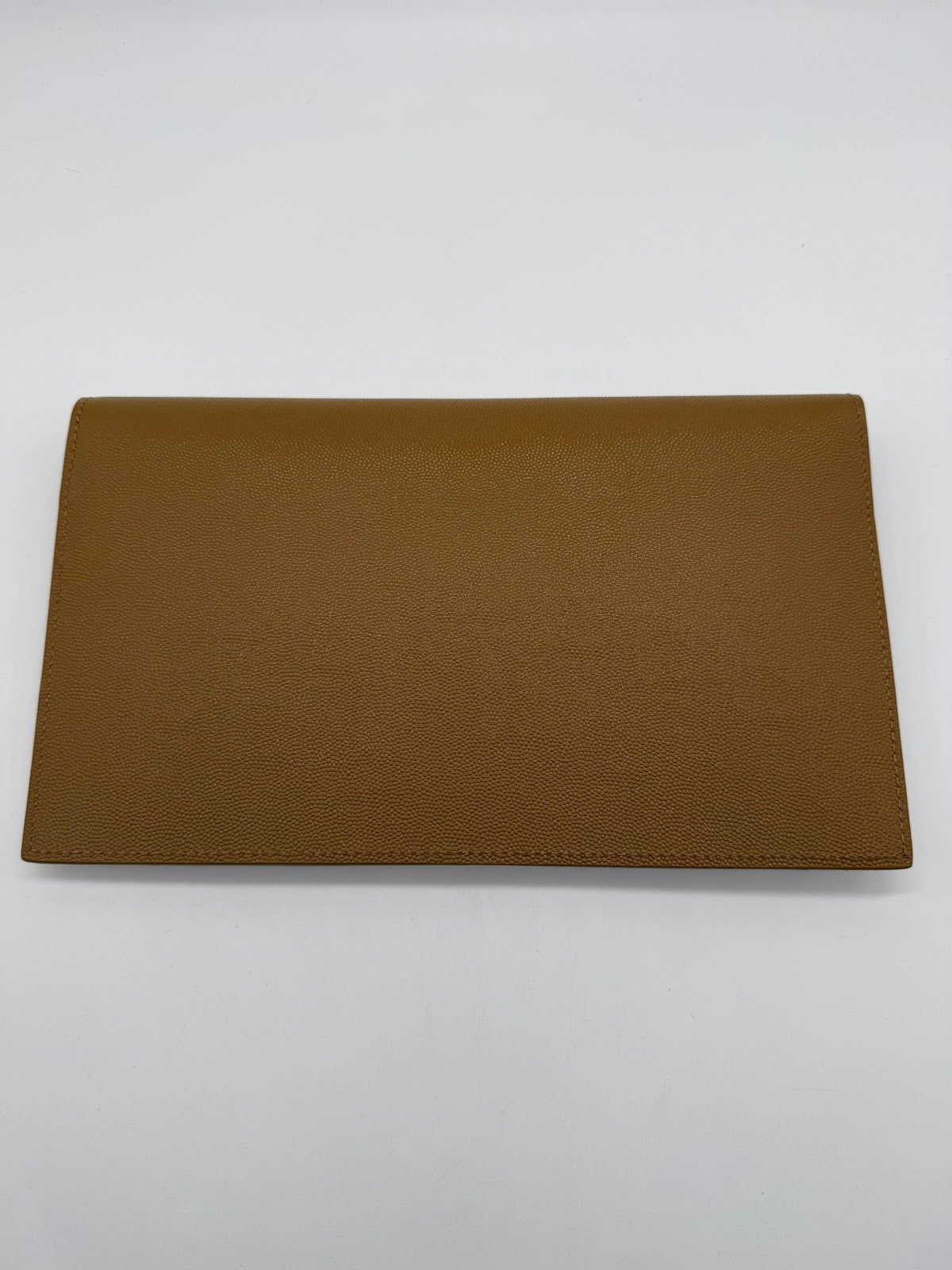 YSL UPTOWN POUCH IN GRAIN DE POWDER EMBOSSED LEATHER 5657391 - MUSTARD