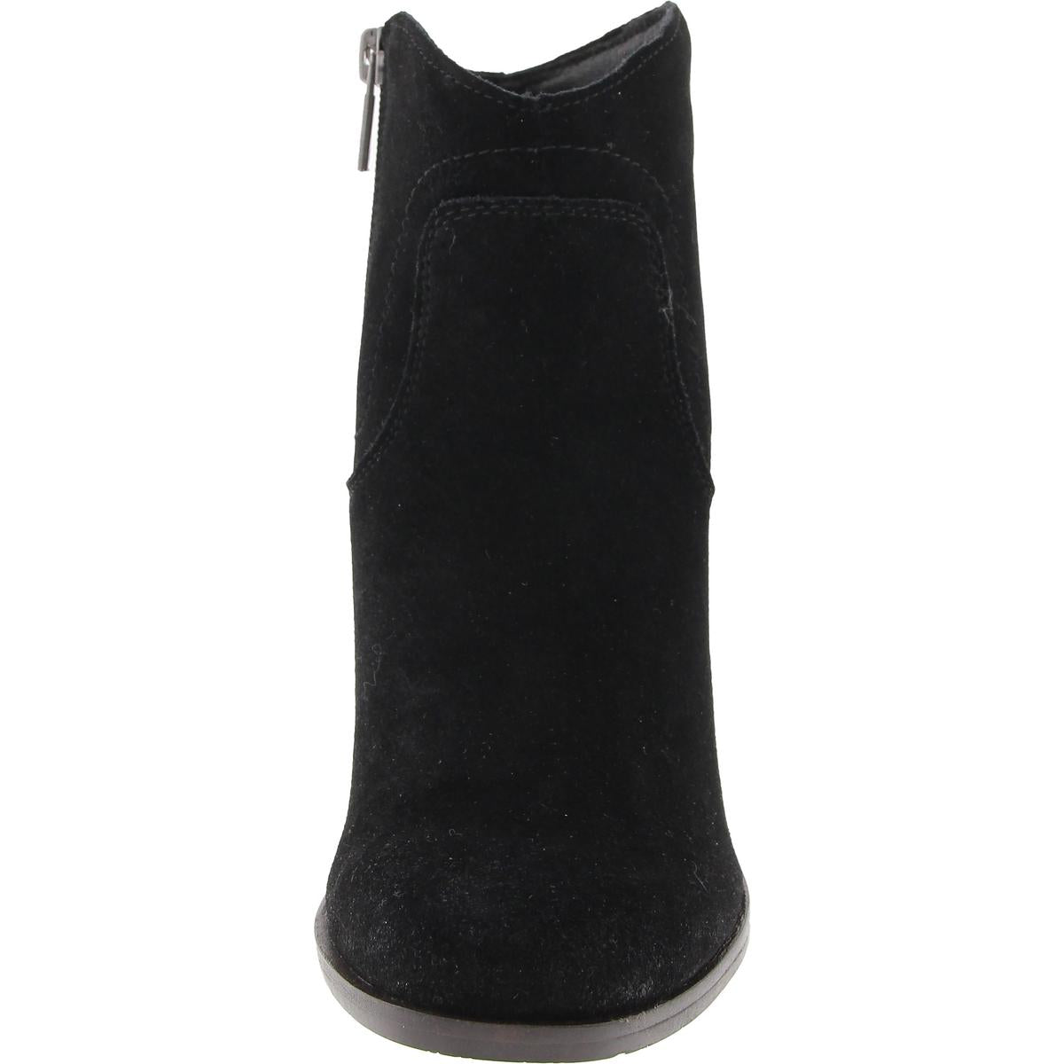 Waltz Womens Zipper Suede Wedge Boots
