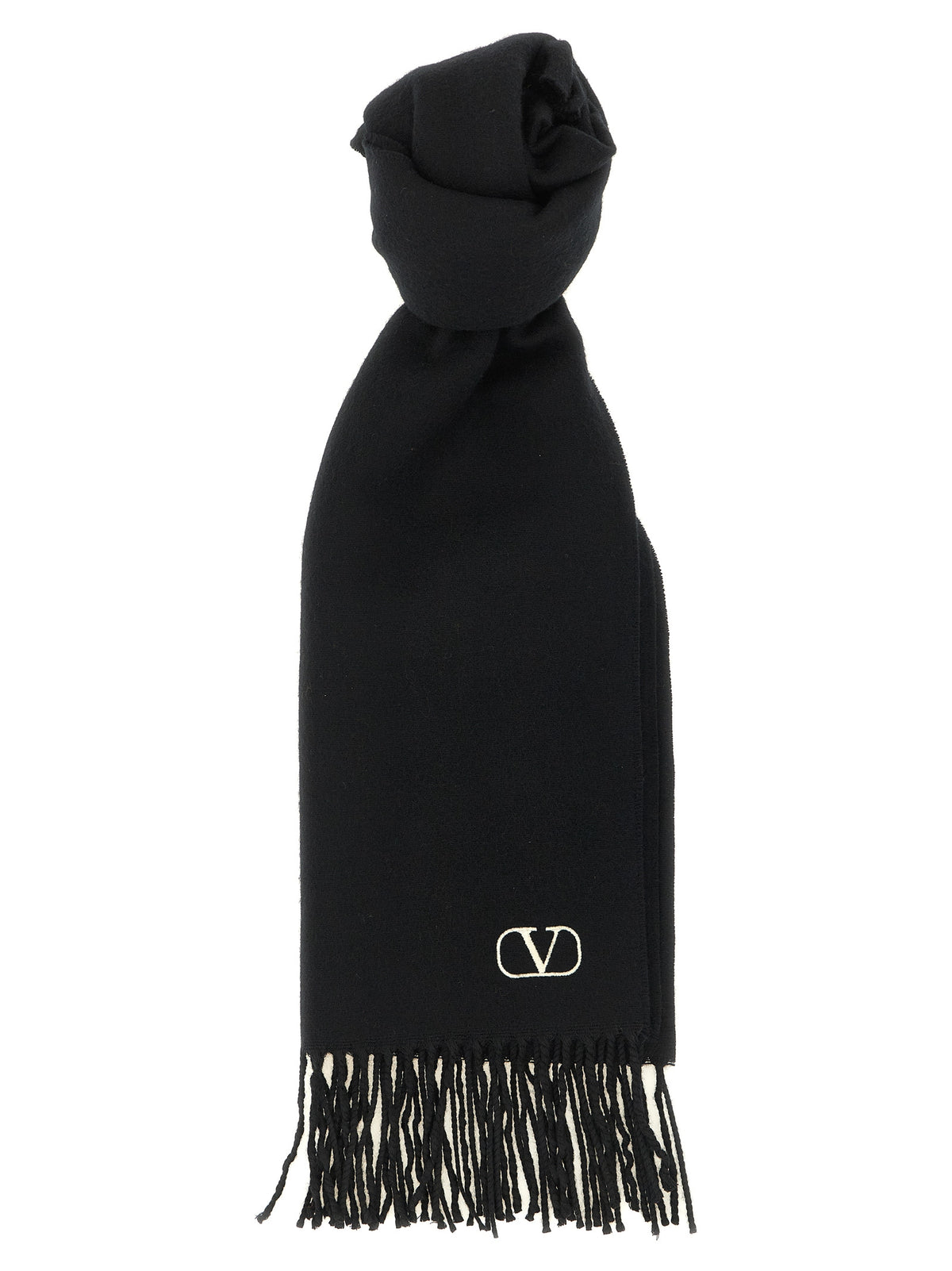 VALENTINO GARAVANI Valentino Garavani Men Cashmere Scarf Valentino Garavani With Fringes