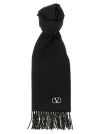 VALENTINO GARAVANI Valentino Garavani Men Cashmere Scarf Valentino Garavani With Fringes