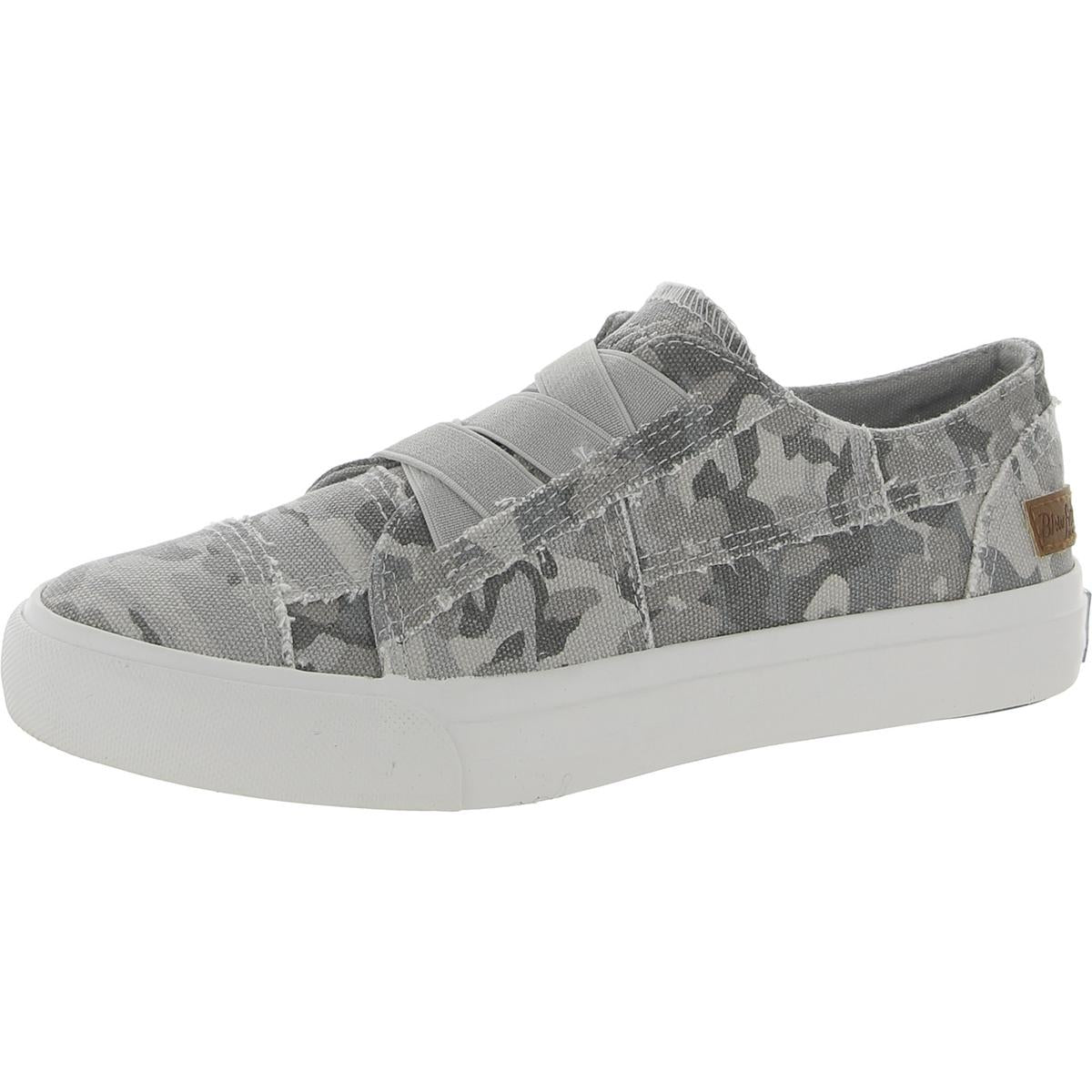 Marley Womens Comfort Insole Slip On Casual Shoes 6 Medium Gray Love Not War Canvas
