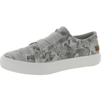 Marley Womens Comfort Insole Slip On Casual Shoes 6 Medium Gray Love Not War Canvas