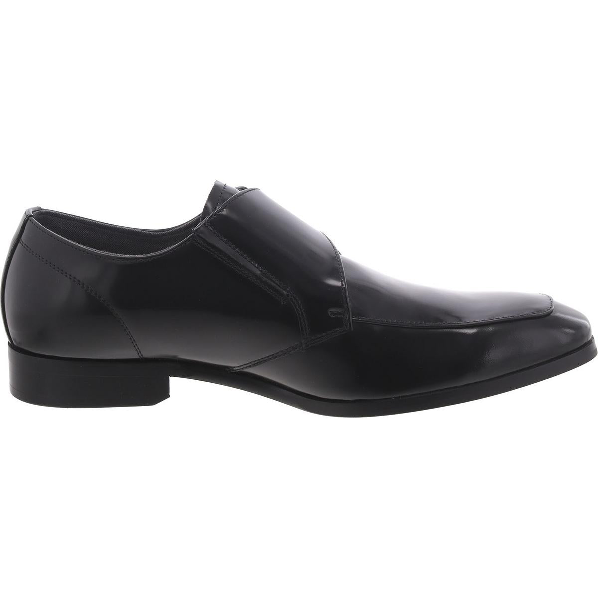 Tenzy Mens Leather Single Monk Shoes