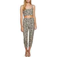 Cecile Womens Zebra Slim Dress Pants