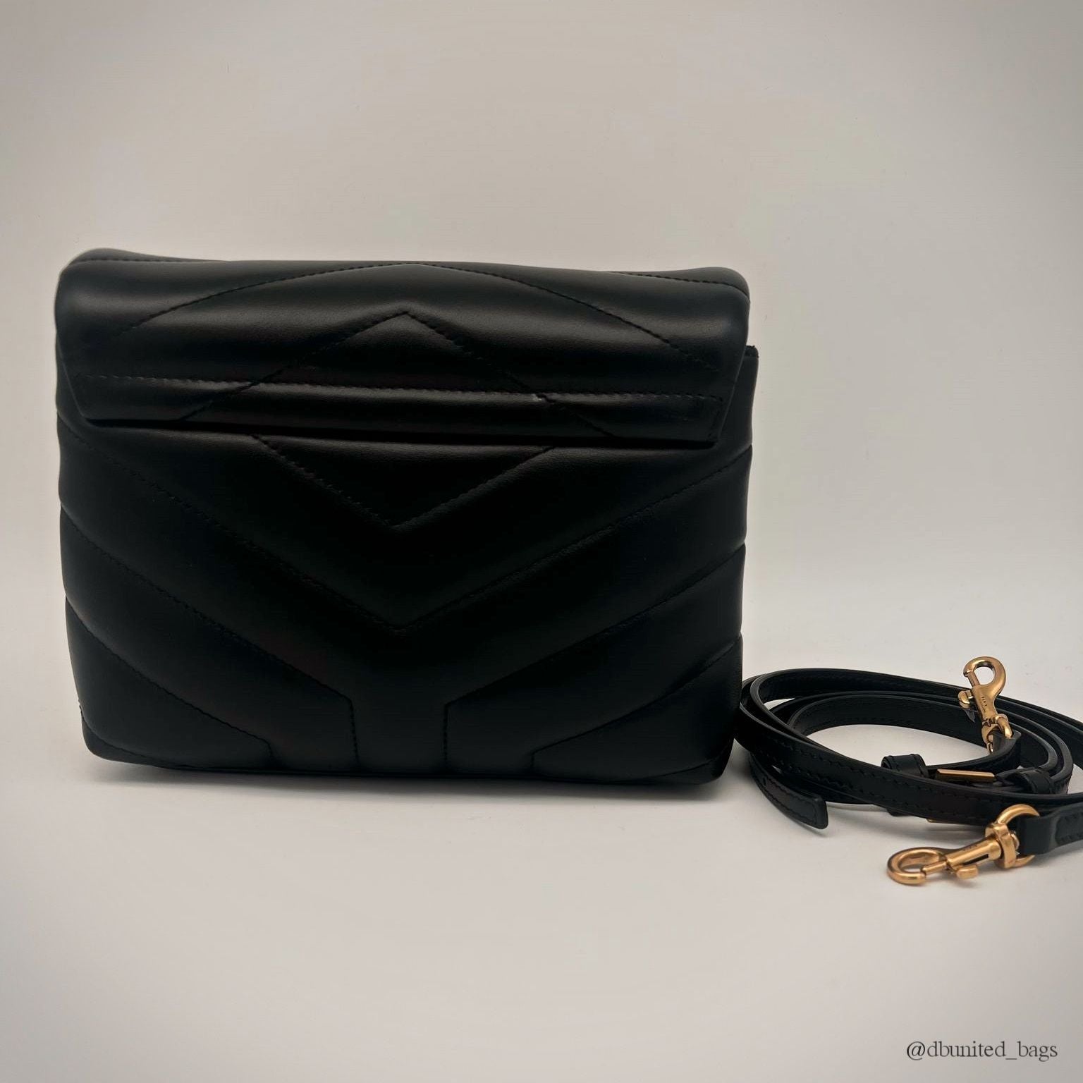 YSL TOY LOULOU IN QUILTED LEATHER 678401 - BLACK