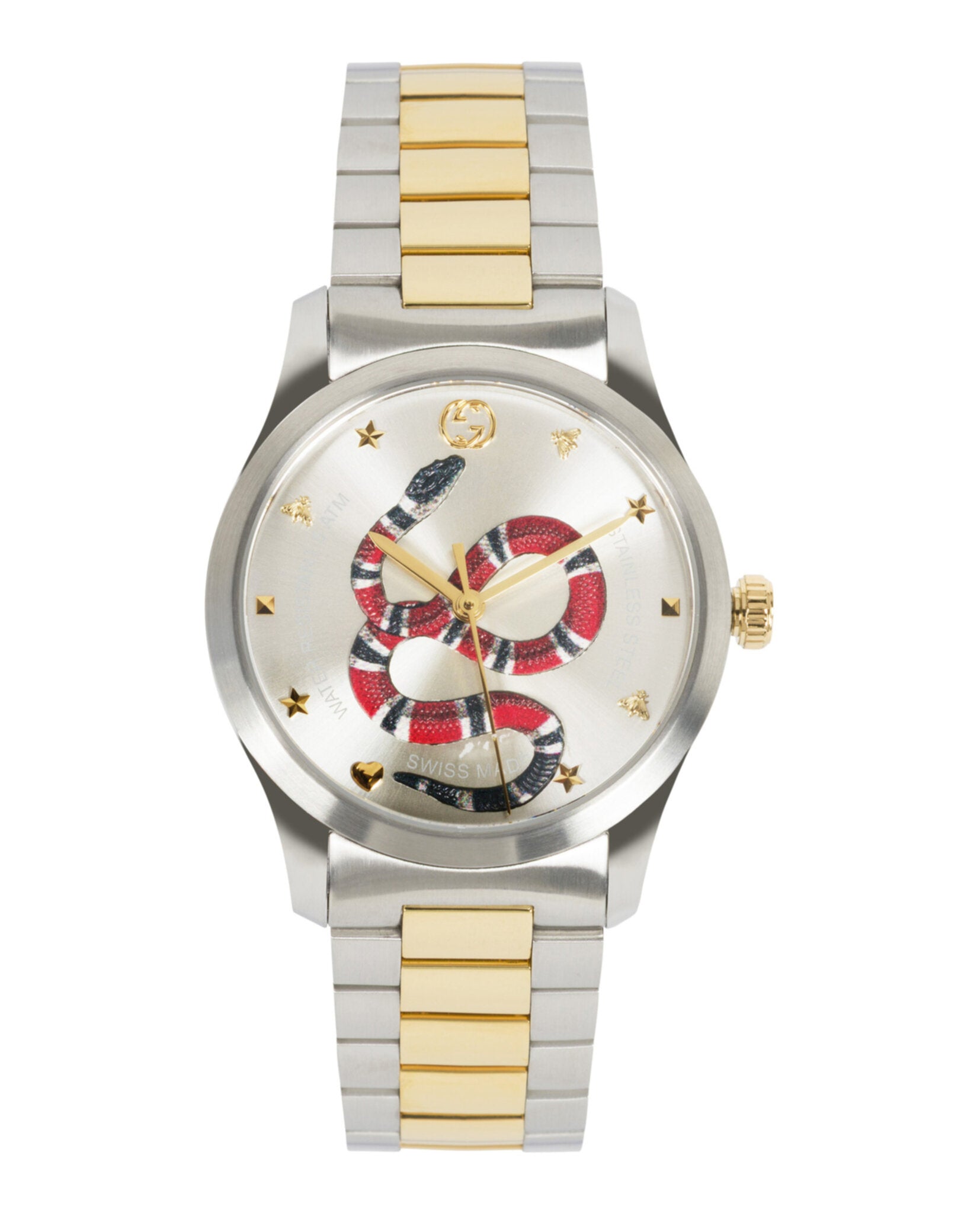 Gucci Gucci Womens  Two Tone 38mm Bracelet Fashion Watch