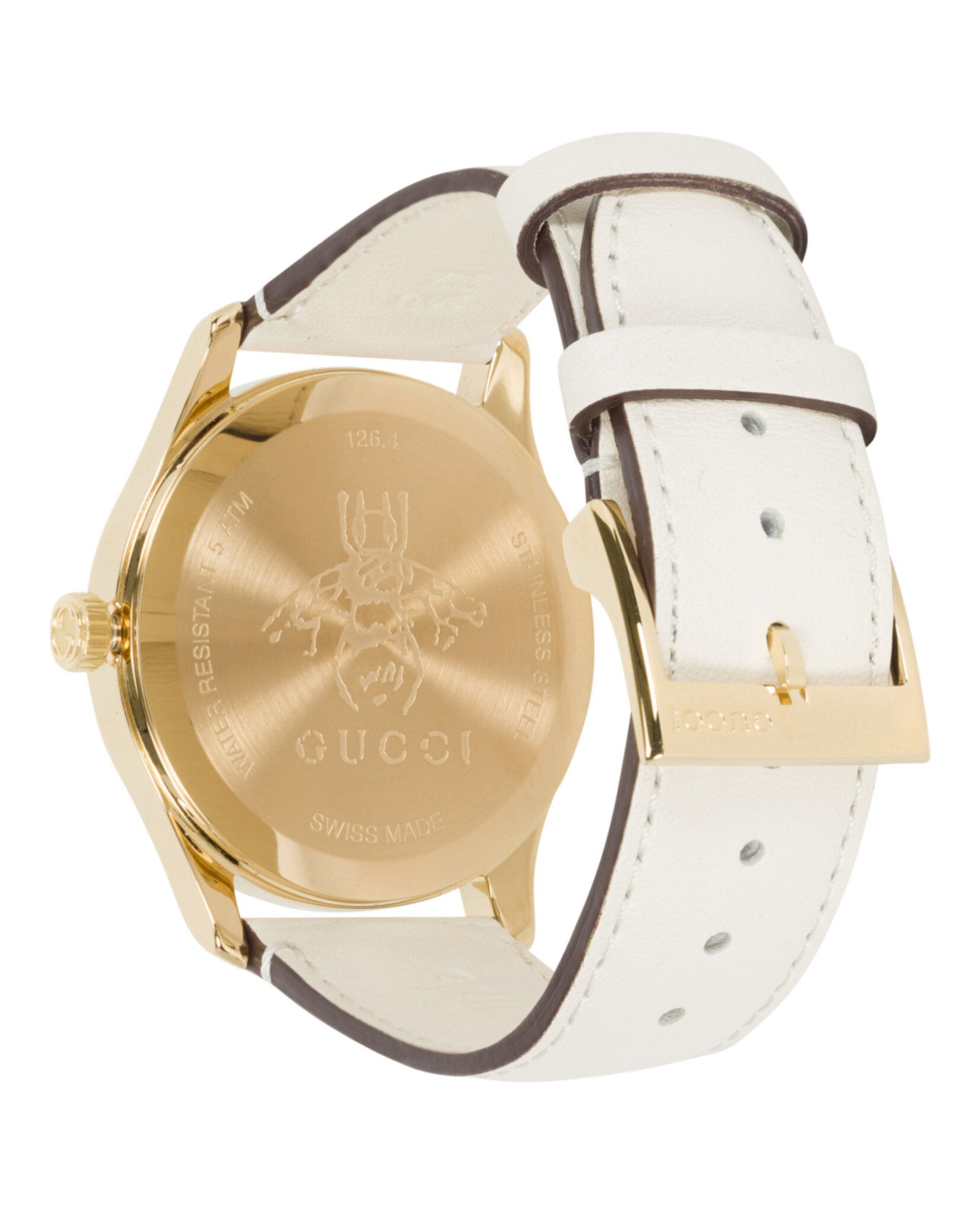 Gucci Gucci Womens  Gold 38mm Strap Fashion Watch
