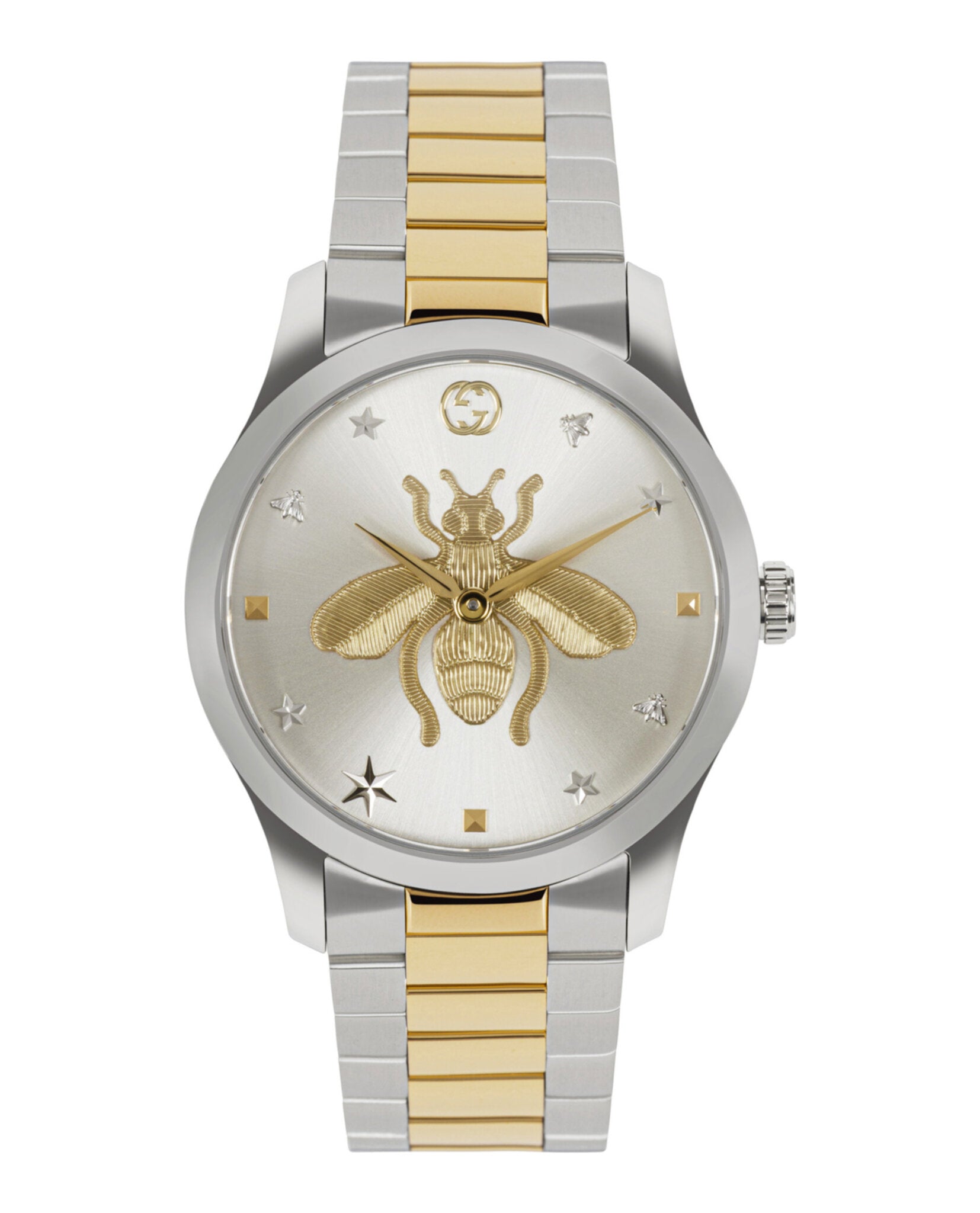 Gucci Womens Two Tone 38mm Bracelet Fashion Watch