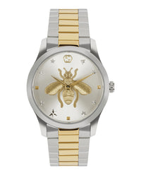 Gucci Womens Two Tone 38mm Bracelet Fashion Watch