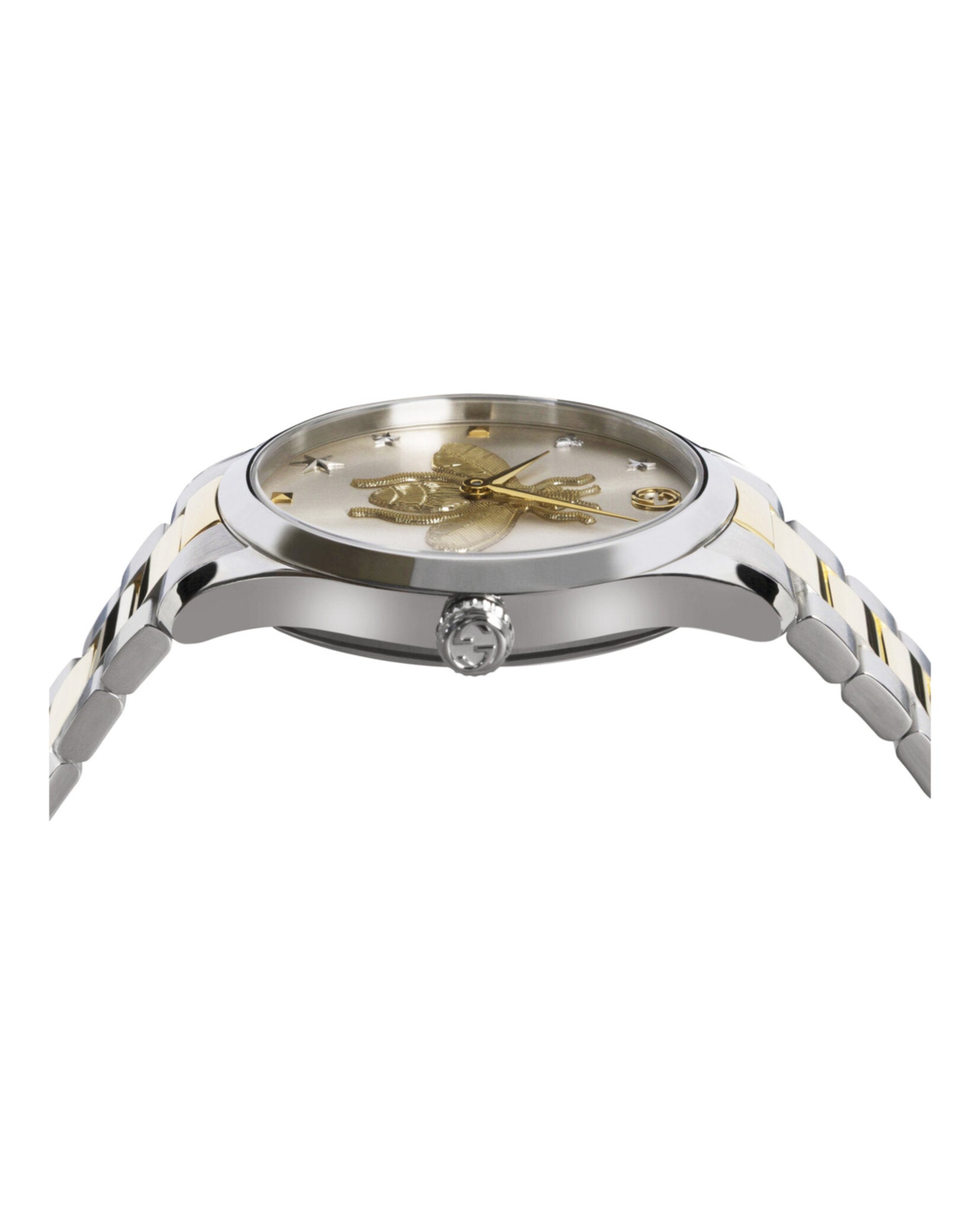 Gucci Womens Two Tone 38mm Bracelet Fashion Watch
