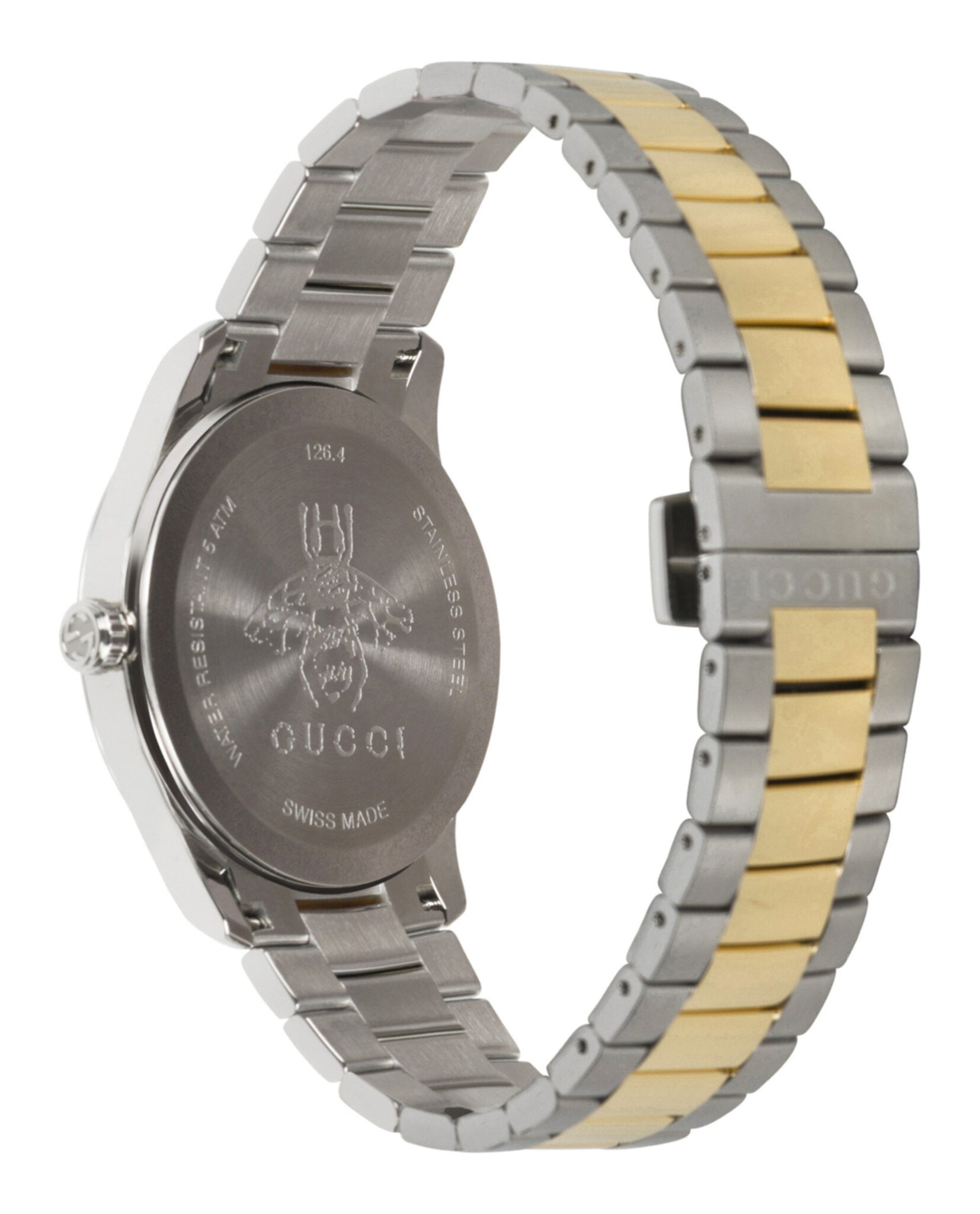 Gucci Womens Two Tone 38mm Bracelet Fashion Watch
