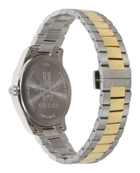 Gucci Womens Two Tone 38mm Bracelet Fashion Watch