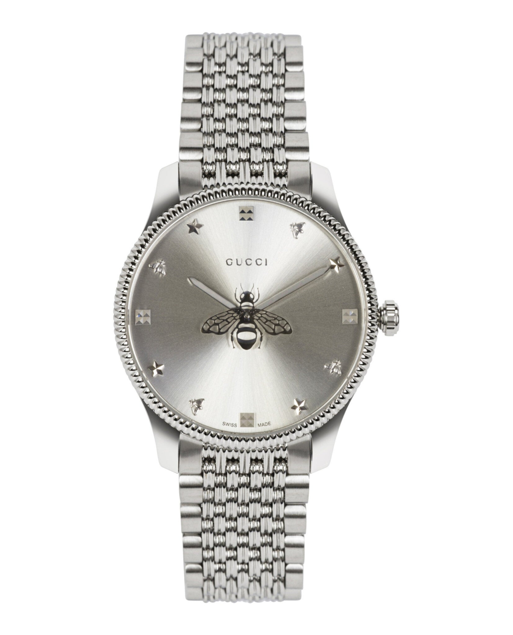Gucci Womens Stainless Steel 36mm Bracelet Fashion Watch