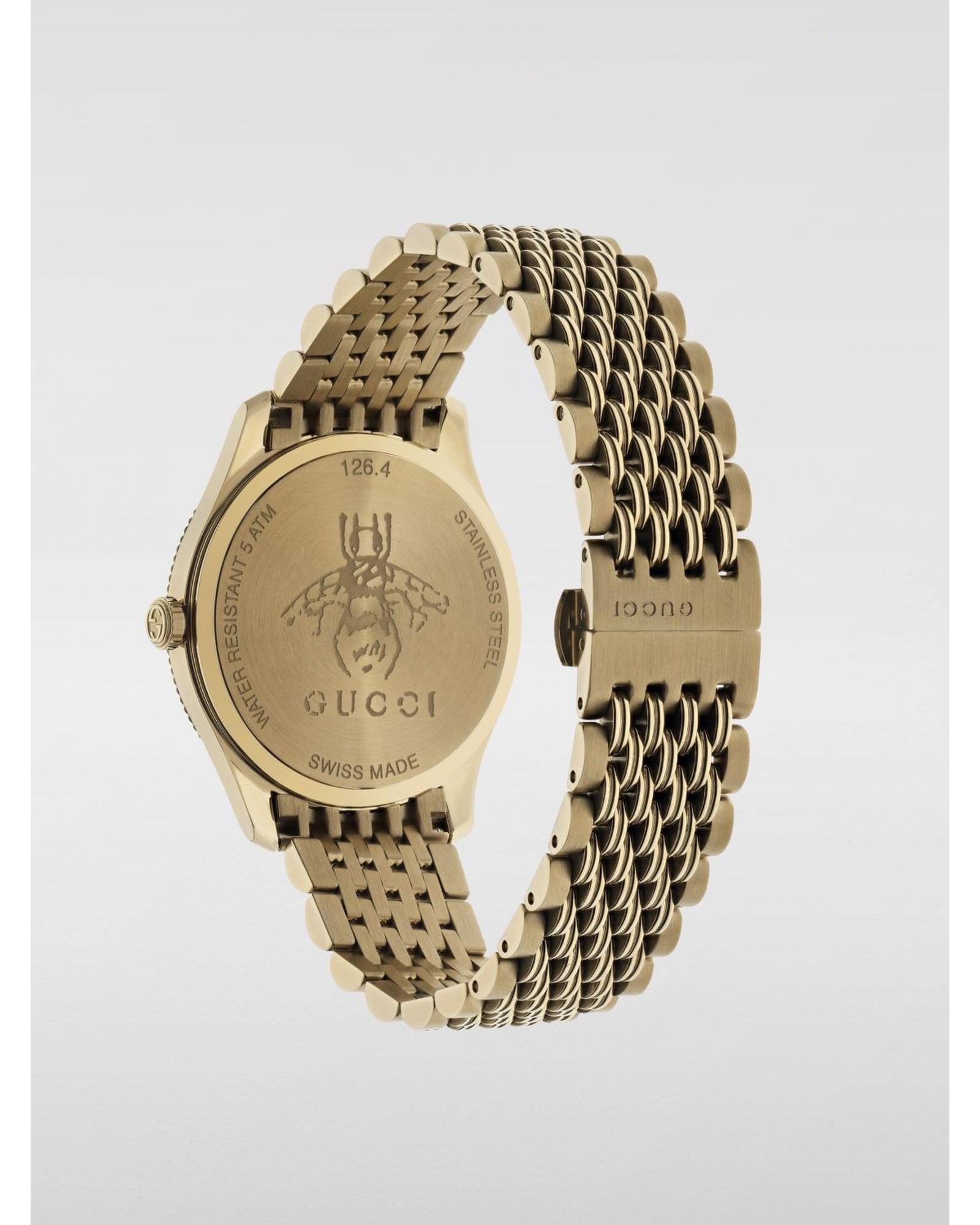 Gucci GTimeless YA126415541132247U Bee Motif Women Gold Watches