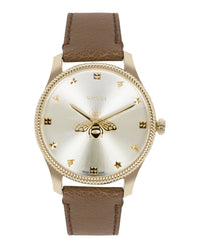 Gucci Gucci Womens  Gold 36mm Strap Fashion Watch