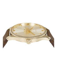 Gucci Gucci Womens  Gold 36mm Strap Fashion Watch