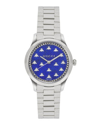 Gucci Womens Stainless Steel 32mm Bracelet Fashion Watch