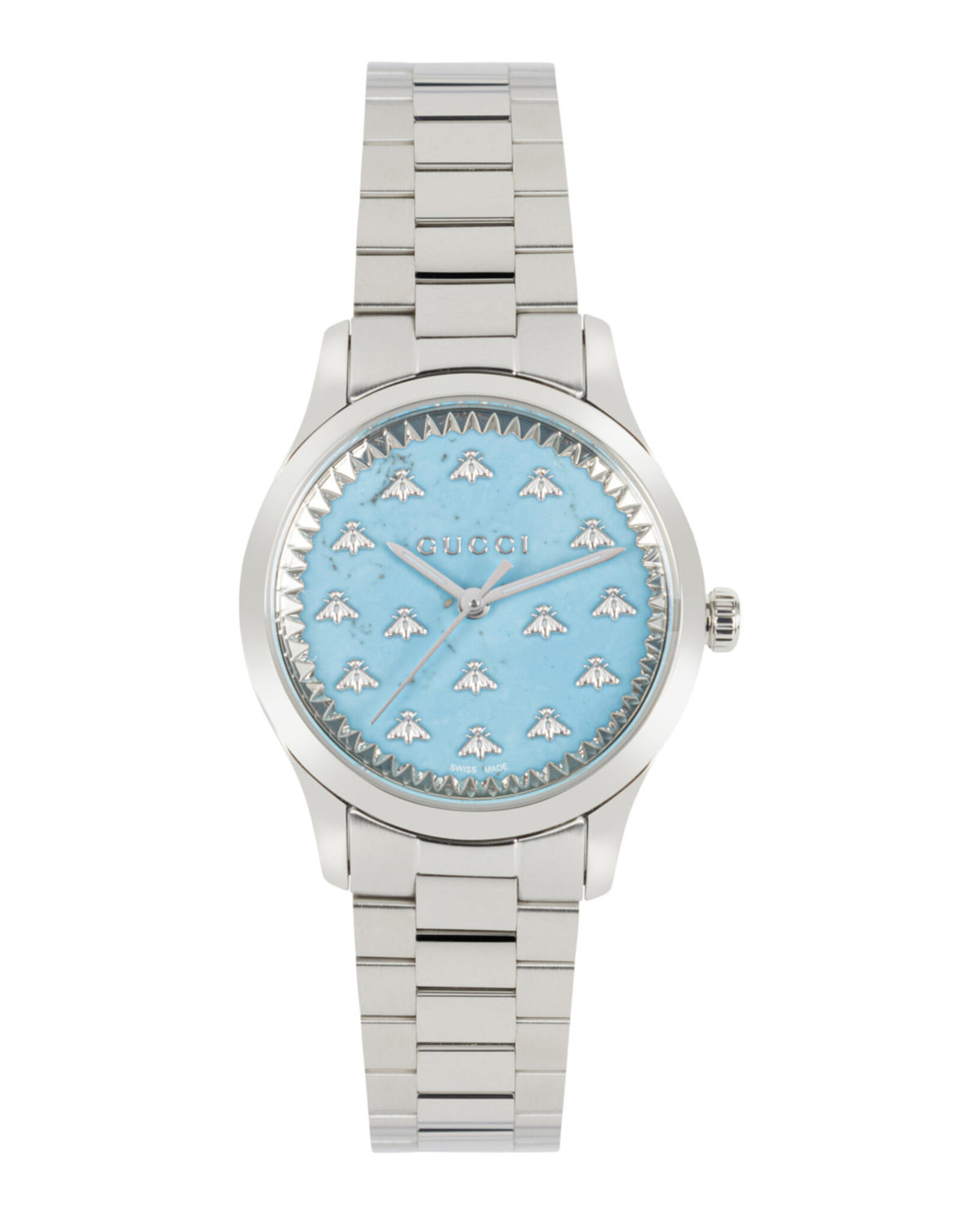 Gucci Womens Stainless Steel 32mm Bracelet Fashion Watch