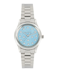 Gucci Womens Stainless Steel 32mm Bracelet Fashion Watch