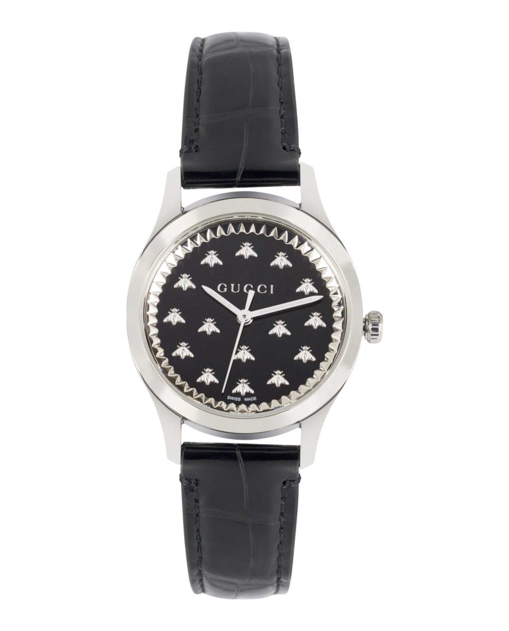 Gucci Womens Stainless Steel 32mm Strap Fashion Watch