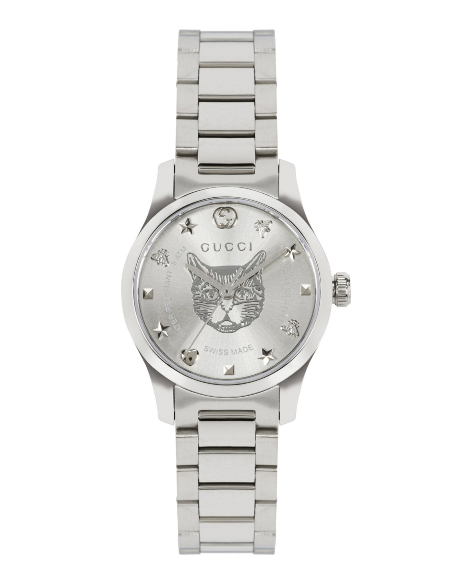 Gucci Womens Stainless Steel 27mm Bracelet Fashion Watch
