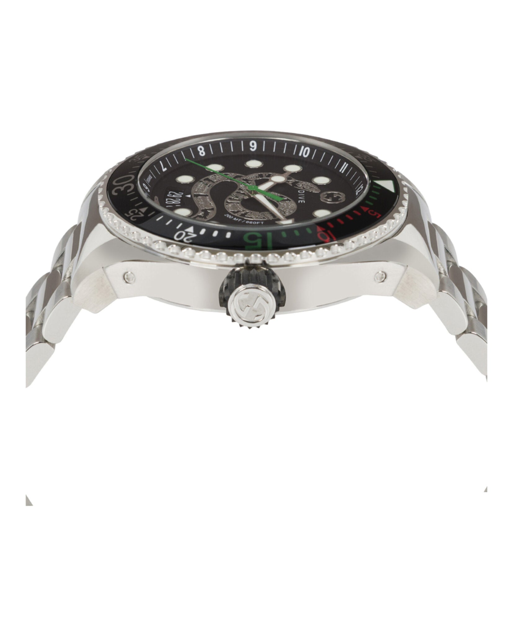 Gucci Mens Stainless Steel 45mm Bracelet Fashion Watch