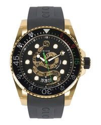 Gucci Gucci Mens  Gold 45mm Strap Fashion Watch