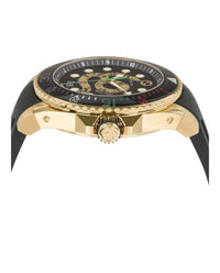 Gucci Gucci Mens  Gold 45mm Strap Fashion Watch