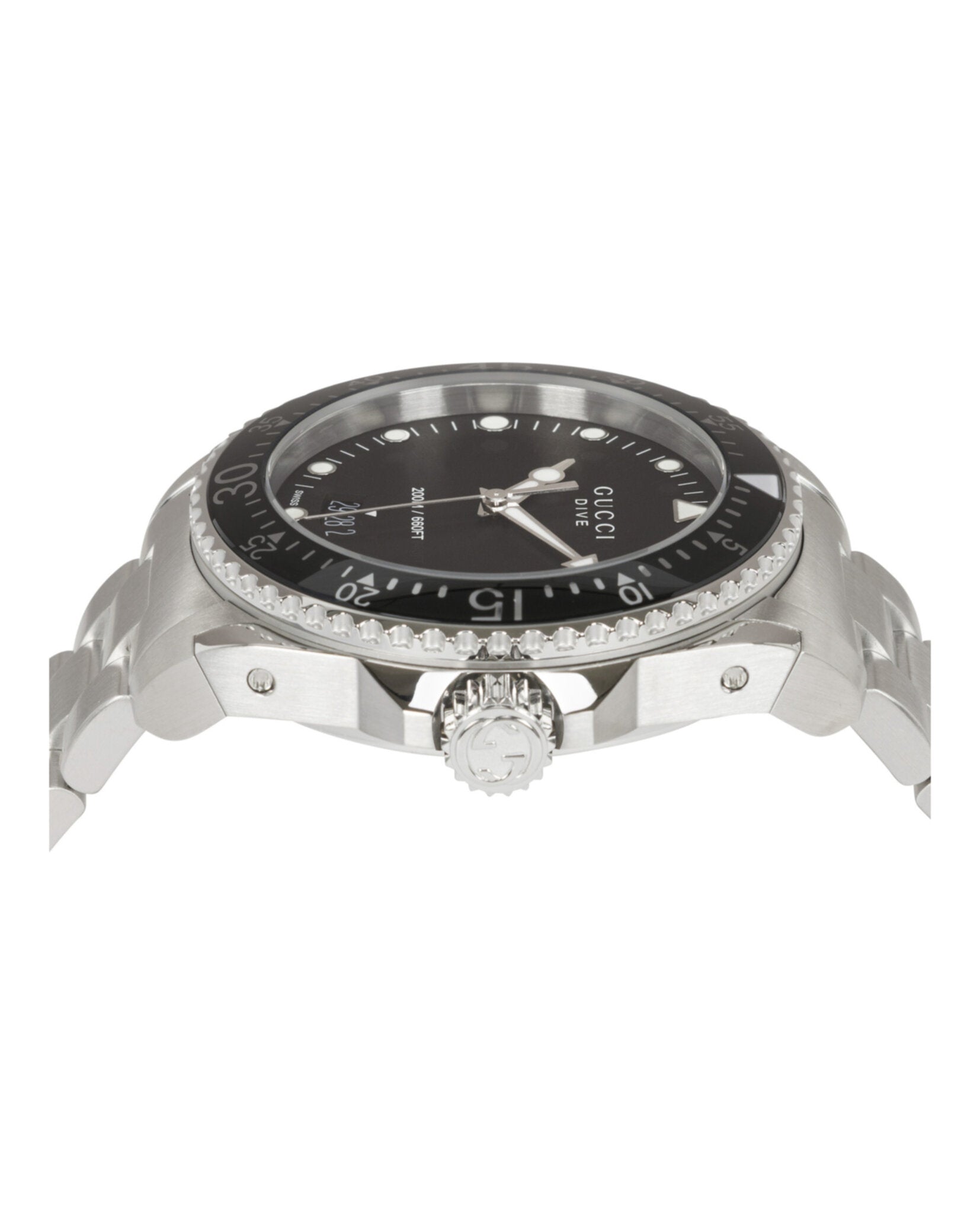 Gucci Gucci Mens  Stainless Steel 40mm Bracelet Fashion Watch