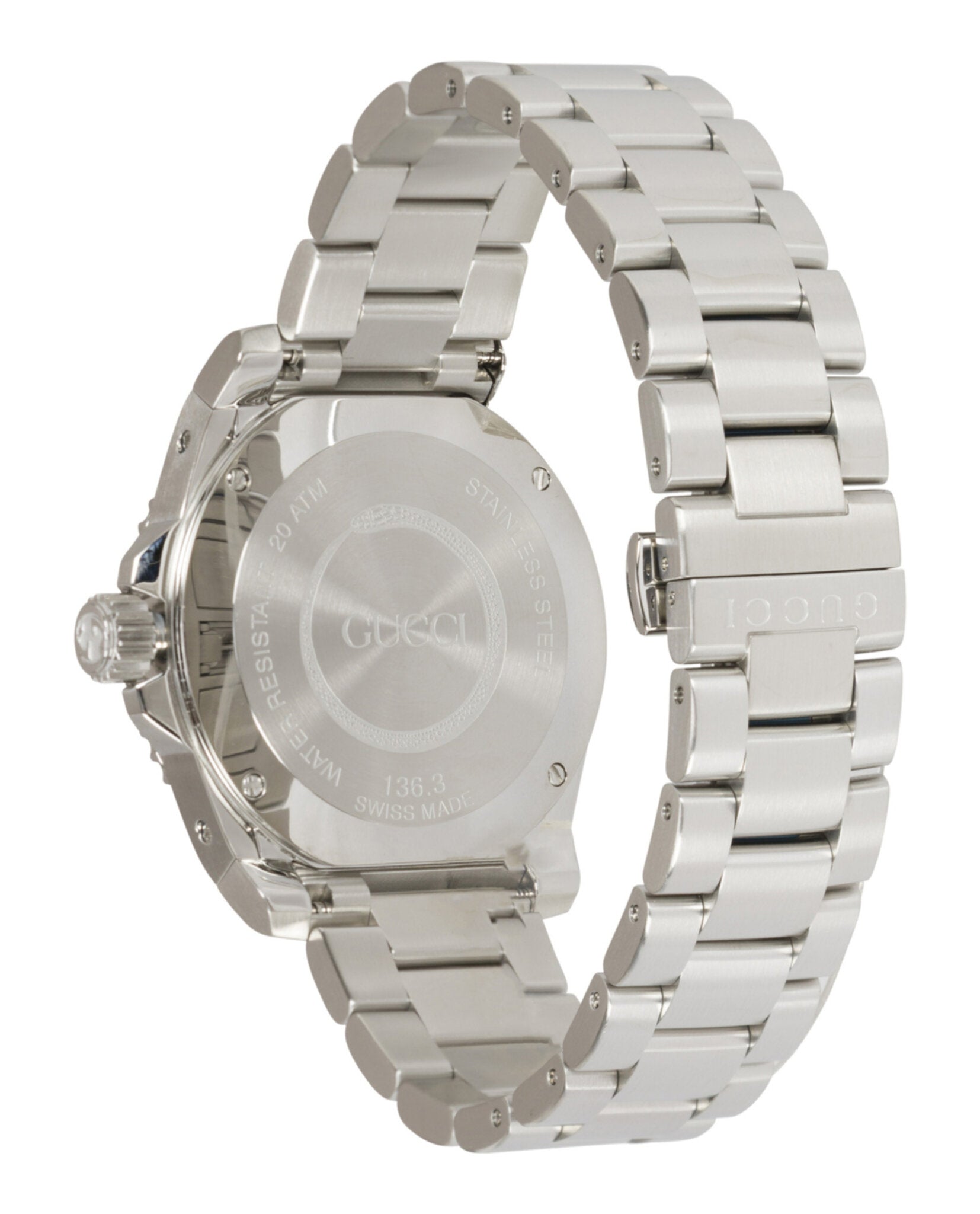 Gucci Gucci Mens  Stainless Steel 40mm Bracelet Fashion Watch