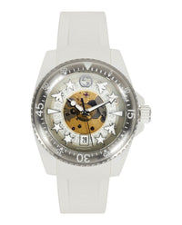 Gucci Gucci Mens  White 40mm Strap Fashion Watch