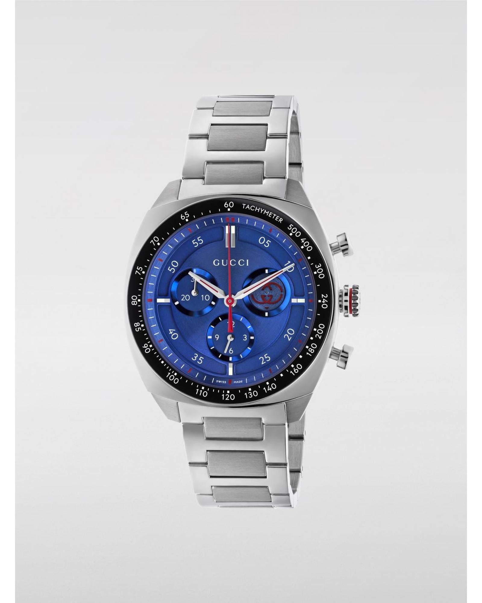 Gucci 25H Chronograph Watch Women Silver Watches