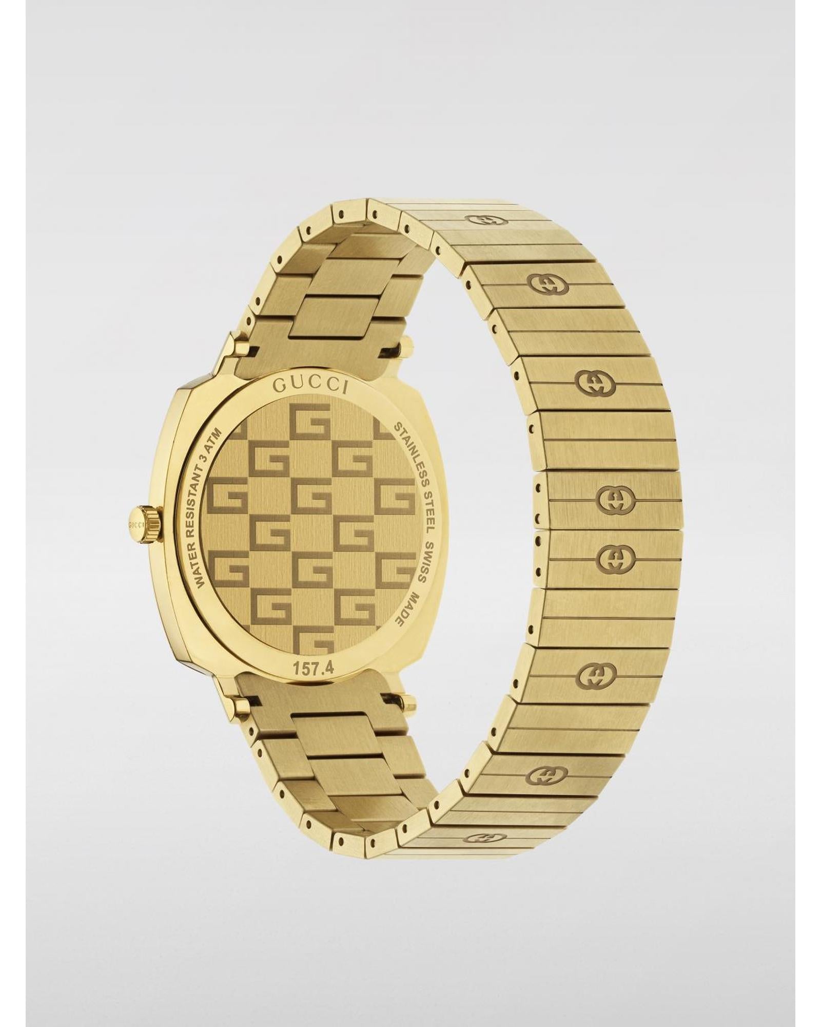 Gucci 25H YA157409 Gold Watch Men Wrist Watches