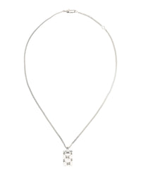 Gucci Unisex-Adult Sterling Silver Ghost Tag Necklace