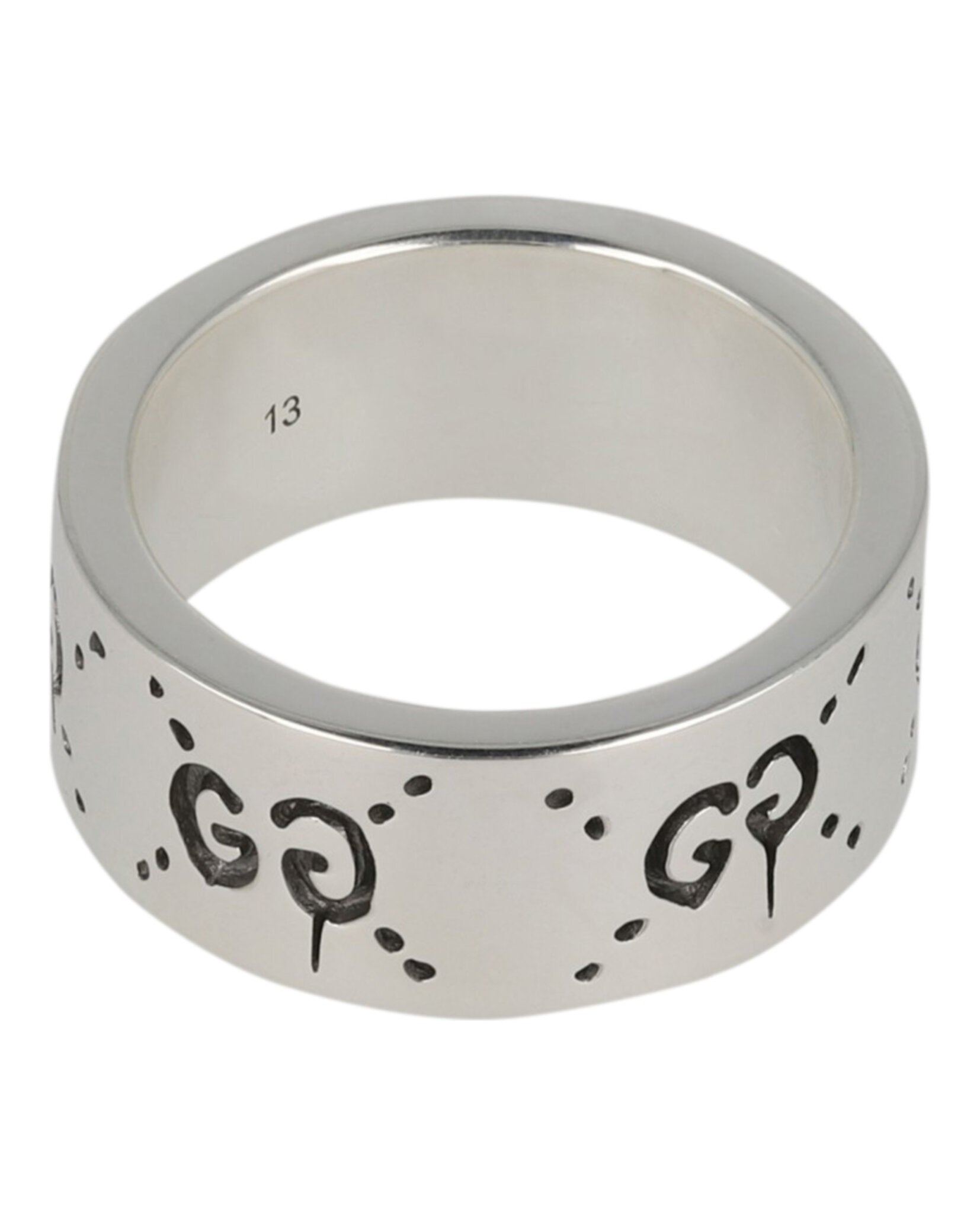 Gucci Unisex-Adult Sterling Silver Ghost Ring 9MM