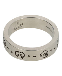 Gucci Unisex-Adult Sterling Silver Ghost Ring 6MM