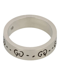 Gucci Unisex-Adult Sterling Silver Ghost Ring 6MM